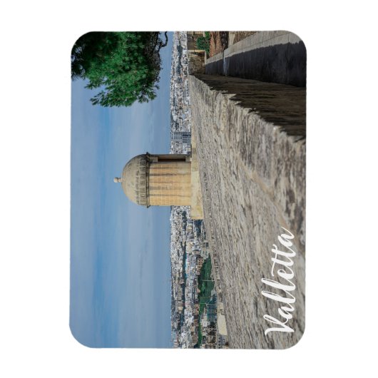 マルタのバレッタの旧市街壁の砲塔 マグネット (縦)