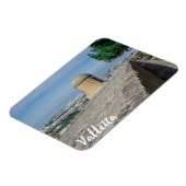 マルタのバレッタの旧市街壁の砲塔 マグネット (左側)