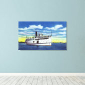 マルタのブドウ園の汽船の眺め キャンバスプリント (インサイチュ (ウッドフロア))