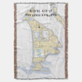 マルタのブドウ園の緯度航海の経度 スローブランケット (正面縦)