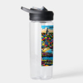 マルタのブドウ園 |抽象芸術カラフルアート ウォーターボトル (右面)