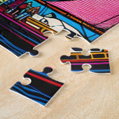 マルタのブドウ園 |抽象芸術カラフルアート ジグソーパズル (側面)