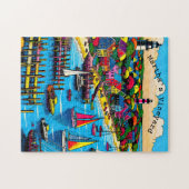 マルタのブドウ園 |抽象芸術カラフルアート ジグソーパズル (横)