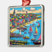 マルタのブドウ園 |抽象芸術カラフルアート メタルオーナメント (左)