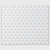 マルタのブドウ畑ヴィンテージマップ#1ネイビーブルー ラッピングペーパー (フラット)