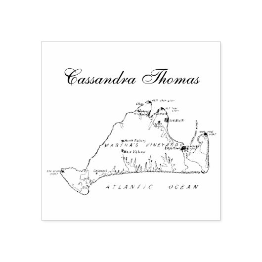 マルタのブドウ畑ヴィンテージマップ#1名前 ラバースタンプ (インプリント)