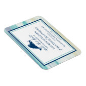 マルタのブドウ畑海水の色日付を保存 マグネット (右側)