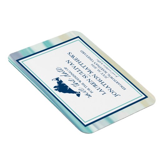 マルタのブドウ畑海水の色日付を保存 マグネット (右側)