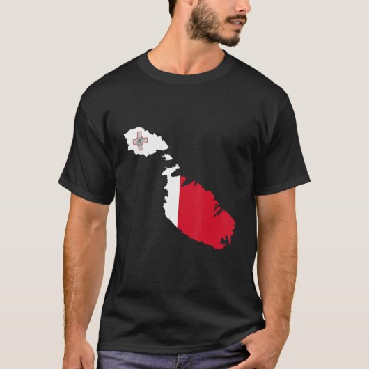 マルタのマルタ国旗 Tシャツ (正面)