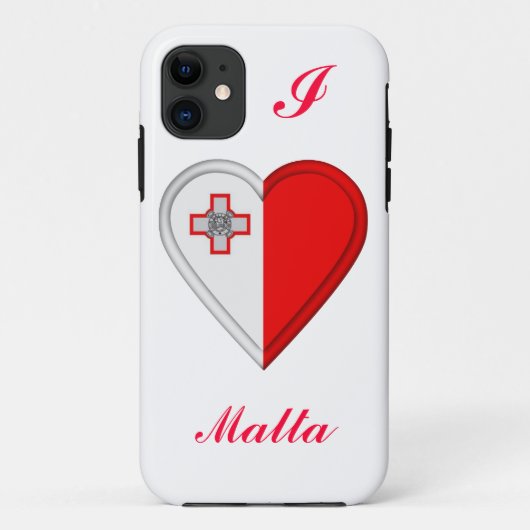 マルタのマルチーズの旗 Case-Mate iPhoneケース (裏面)