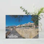 マルタのヴァレッタの市壁と港の景観 (スタンド正面)