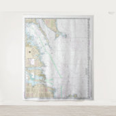 マルタのヴィンヤードからブロック島の航海のチャート タペストリー (正面)