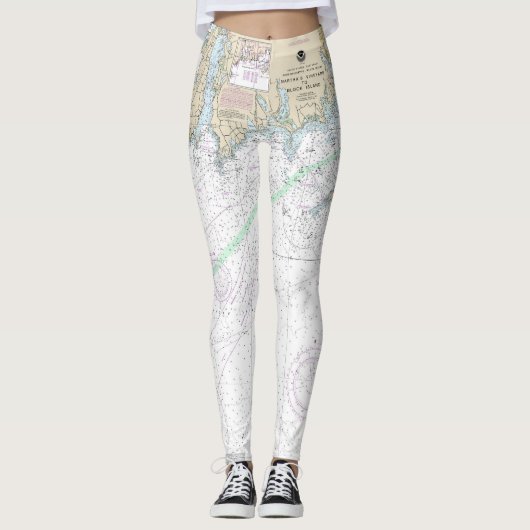 マルタのヴィンヤードからブロック島の航海のチャート レギンス (正面)