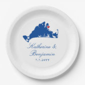 マルタのヴィンヤード・オークブラフス結婚ズ ペーパープレート (正面)