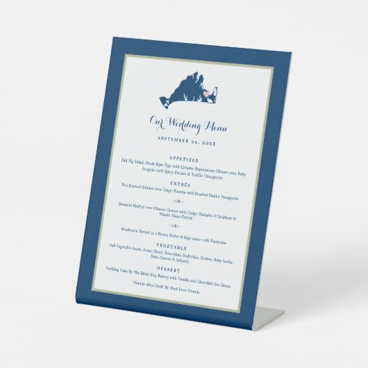 マルタのヴィンヤード・ピンクとブルー結婚ズ・ディナー・ペ 台座サイン (正面)