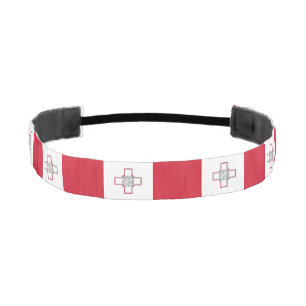 マルタの国旗 アスレチックヘッドバンド