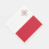 マルタの国旗 スタンダードランチョンナプキン (角)