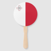 マルタの国旗 ハンドファン (裏面)