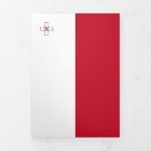 マルタの国旗 三つ折りカード (カバー)