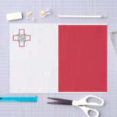 マルタの国旗 薄葉紙 (クラフト)