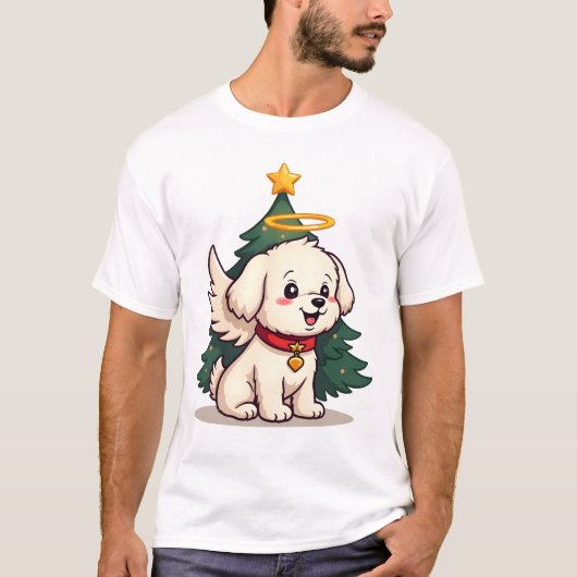 マルタの天使犬 Tシャツ (正面)