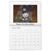 マルタの子犬 カレンダー (1月 2026)