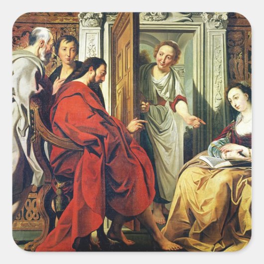 マルタの家のキリストとベタニーのマリア スクエアシール (正面)