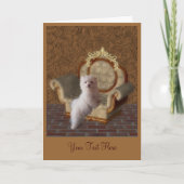 マルタの小犬の芸術の写真カード カード (正面)