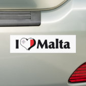 マルタの旗が好き バンパーステッカー (車上)