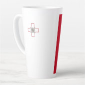 マルタの旗 カフェラテマグ (左アングル)
