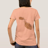 マルタの旗+地図Tシャツ Tシャツ (裏面)
