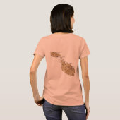 マルタの旗+地図Tシャツ Tシャツ (裏面フル)