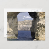 マルタの海岸 ポストカード (正面/裏面)