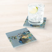 マルタの漁船マルタの| Marsaxlokk ガラスコースター (アングル)