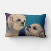 マルタの白い子犬 ランバークッション (裏面)