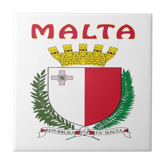 マルタの紋章付き外衣 タイル (正面)