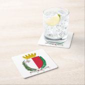 マルタの紋章 スクエアペーパーコースター (インサイチュ)