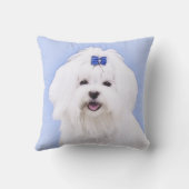 マルタの絵画-かわいい元の犬の芸術 クッション (裏面)