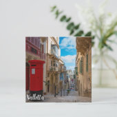 マルタの赤いヴィンテージメールボックス (スタンド正面)