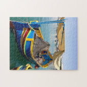 マルタの魚釣りボート。 ジグソーパズル (横)