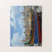 マルタの魚釣りボート。 ジグソーパズル (縦)