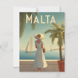 マルタの1950年代ヴィンテージ ポストカード