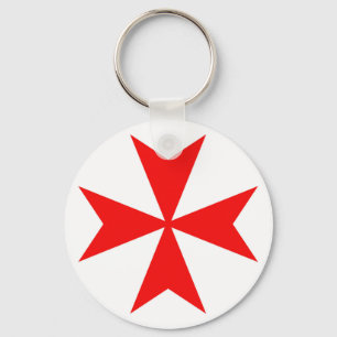 マルタのtemplar騎士赤十字の宗教の記号 キーホルダー