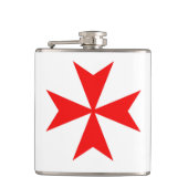 マルタのtemplar騎士赤十字の宗教の記号 フラスク (正面)