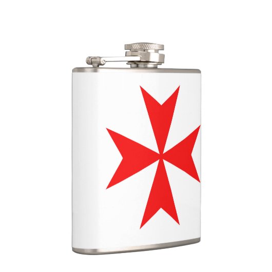 マルタのtemplar騎士赤十字の宗教の記号 フラスク (右)