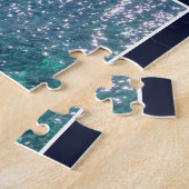 マルタコミノブルーラグーンターコイズブルーウォーター ジグソーパズル (側面)