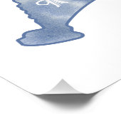 マルタスヴィネヤードウォーターカラーアイコン ポスター (コーナー)