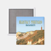 マルタスヴィネヤードゲイヘッドライトハウスマサチューセッツ マグネット (正面/裏面)