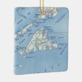 マルタスヴィネヤードヴィンテージの地図 セラミックオーナメント (右)
