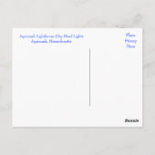 マルタズヴィネヤードアクィナライトハウスポストカード ポストカード (裏面)